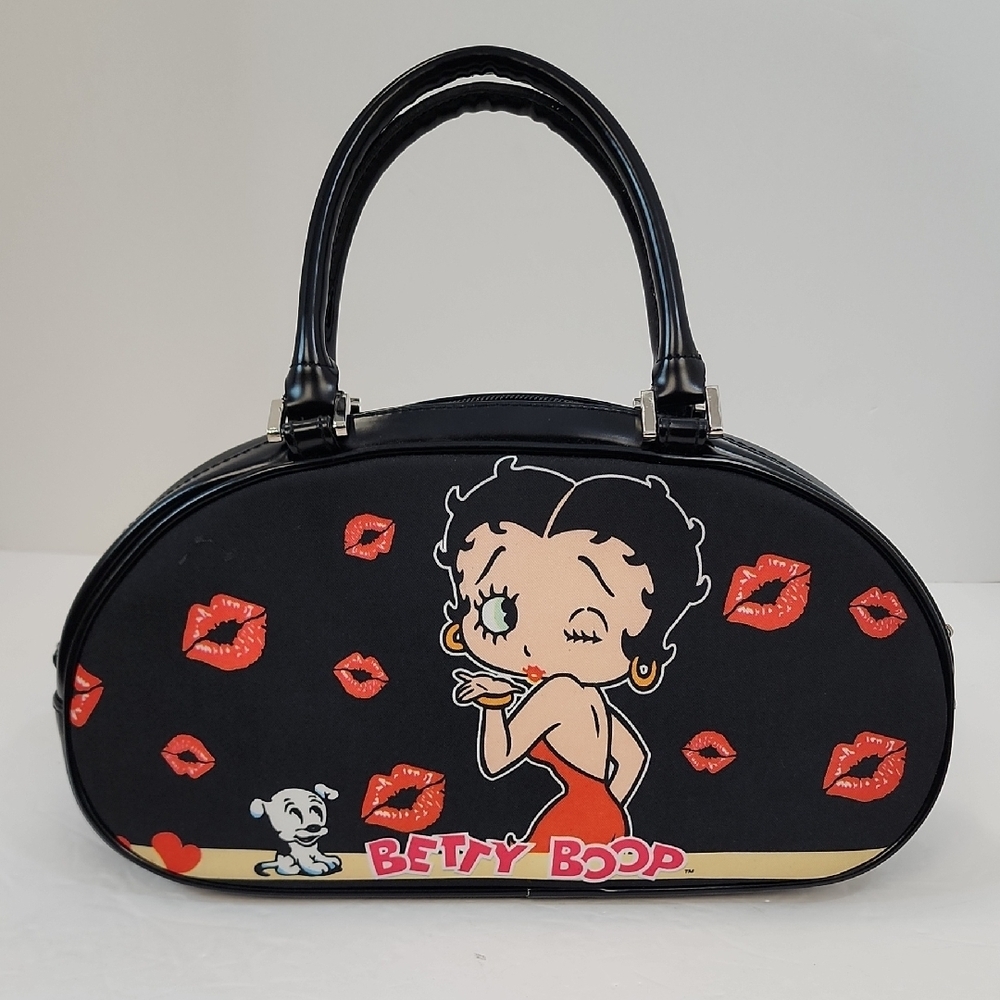 Betty Boop Black and Red Kiss Shoulder Bag